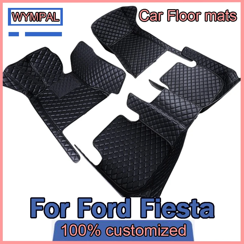 

Автомобильные коврики для Ford Fiesta 2009 2010 2011 2012 2013 2014 2015 2016 2017, пользовательские автомобильные подушечки для ног, аксессуары для интерьера