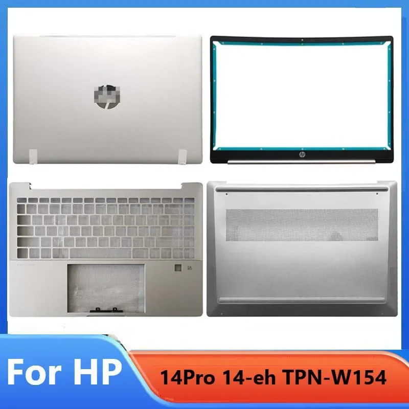 Neu/org für HP 14 Pro 14Pro Plus Pavilion 14-EH TPN-W154 LCD-Rückseite/Lünette/Palmest obere Abdeckung/Unteres Gehäuse, Silber