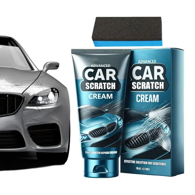 

Car Paint Restorer High Protection Polishing Agent 60ml Car Coat Scratch Repair With Sponge High Gloss Car Polish For Truck And