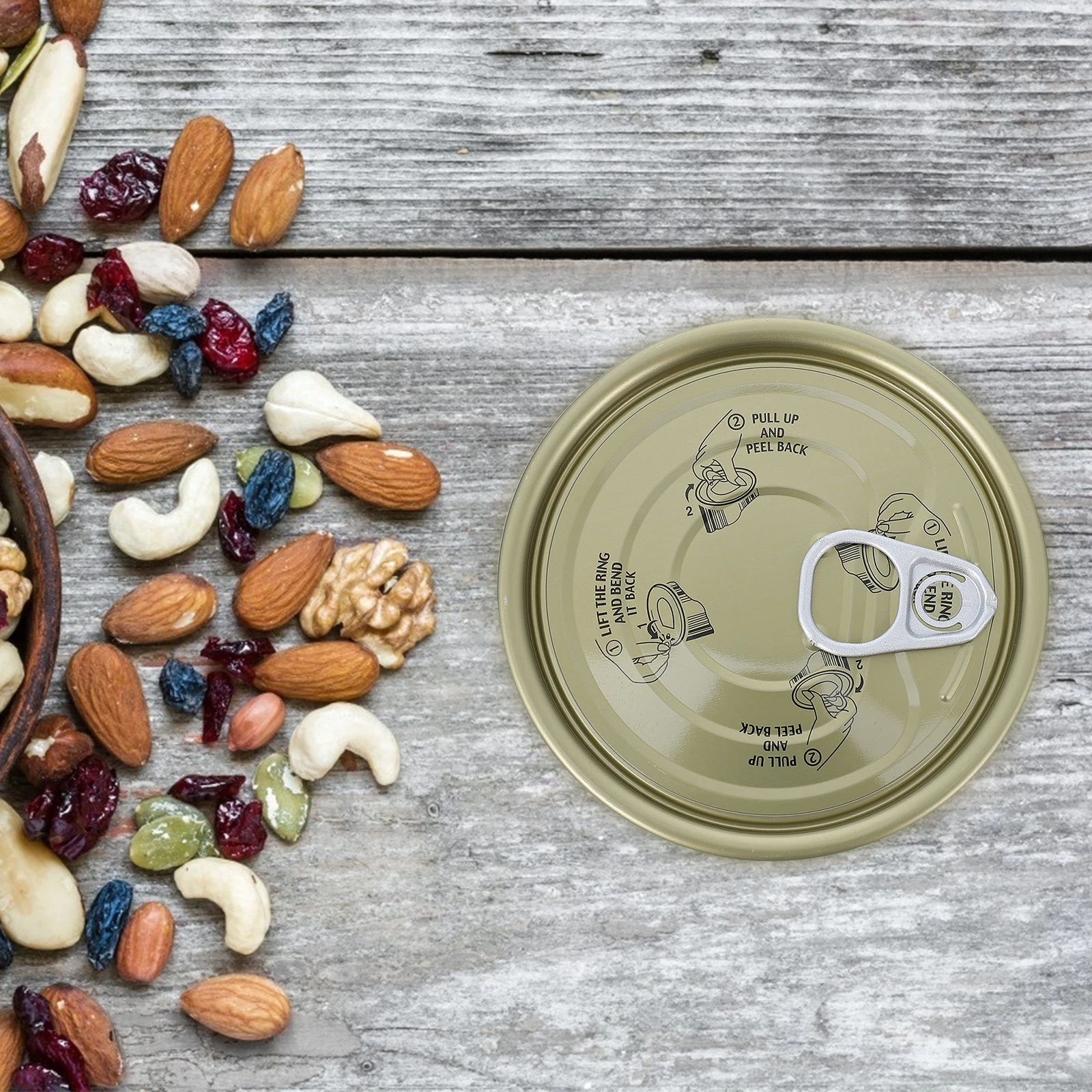

10pcs Iron Mouth Empty High Quality Practical Container Kitchen Tin Sealed Can Food Dog Cat Storage Tinplate Tea Sealed Can Dry