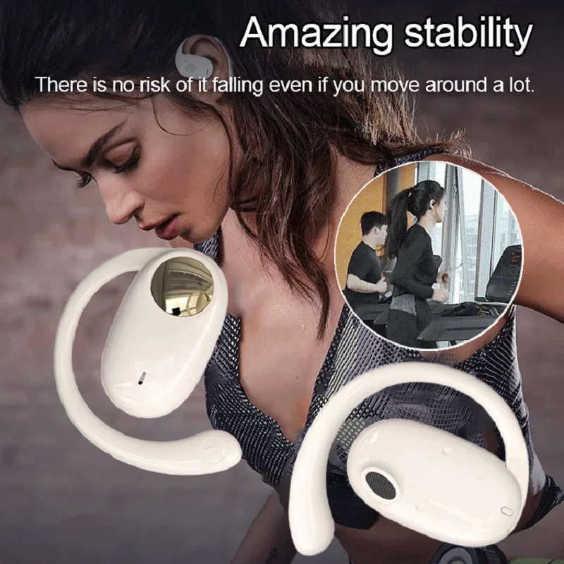 180° Rotating Open Ear Bluetooth Earphones Sports Bluetooth Earphones Super Long Standby Open Ear Hanging Rotating Earphones