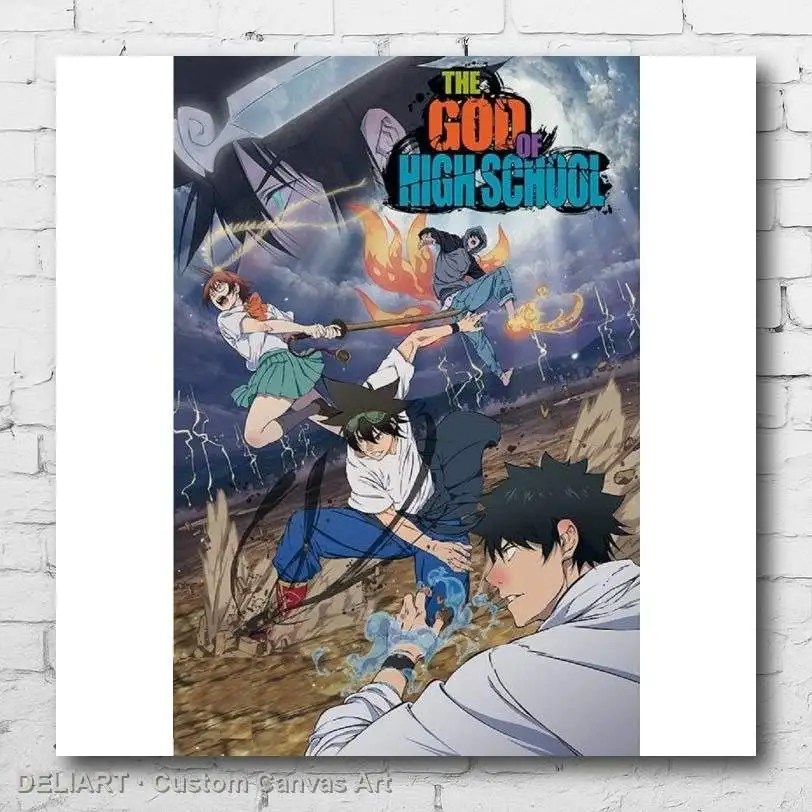 

THE GOD OF HIGH SCHOOL Canvas Poster - Custom Size Available Room Decoration Home Decor Wall Art