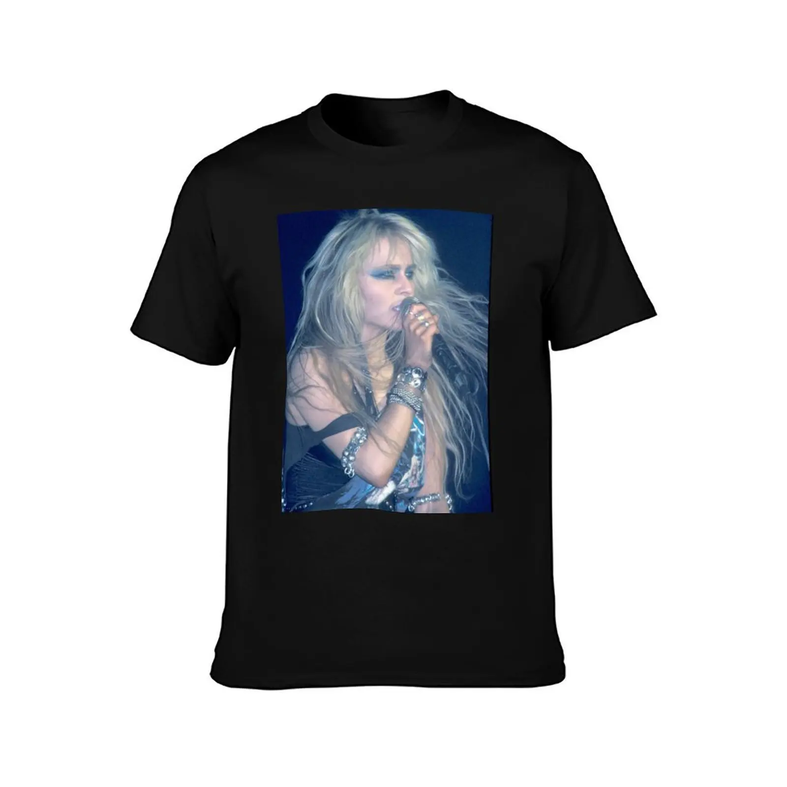 Doro Pesch Warlock Photograph T-Shirt Casual Everyday Short Sleeve T-Shirt