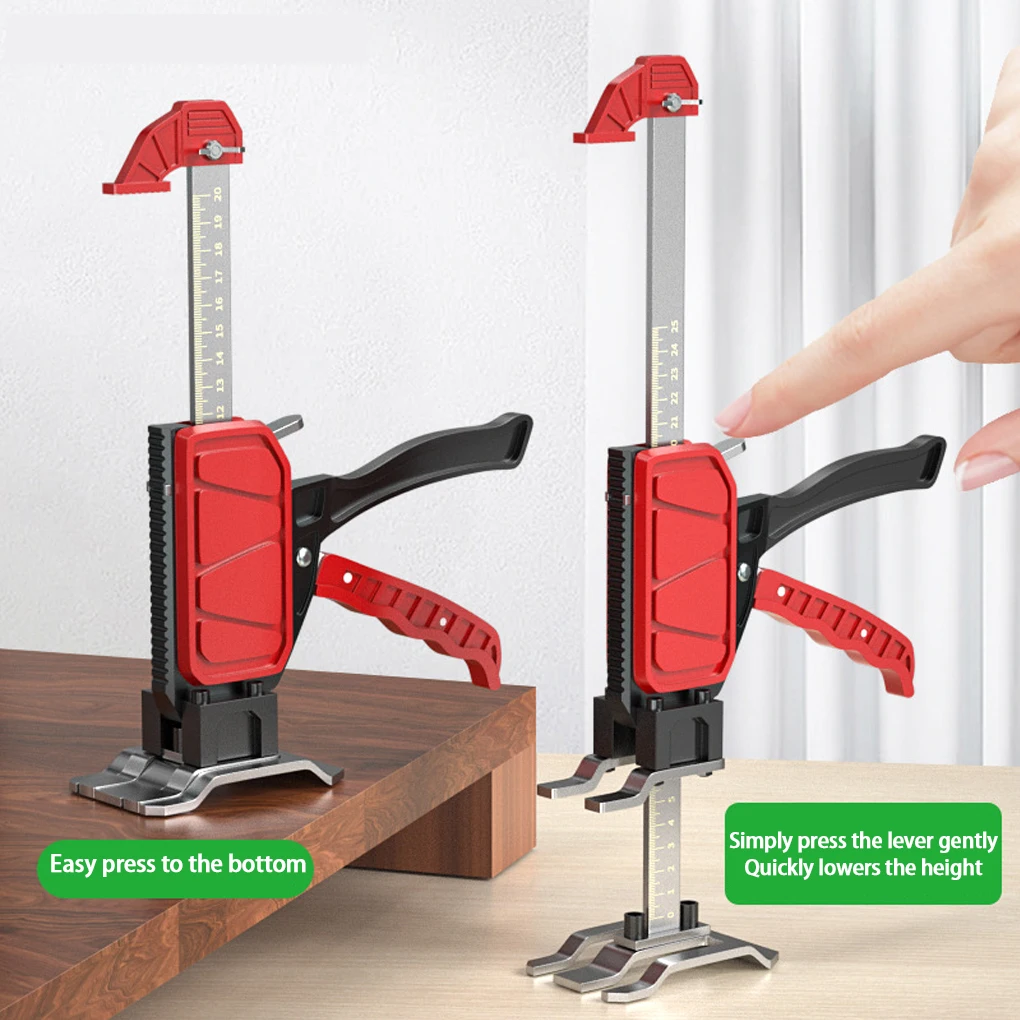 

Hand Crank Arm Jack Heavy Duty Furniture Cabinet Lifting Jack for Installing Cabinets Furniture Woodworking Hand Lift Tools