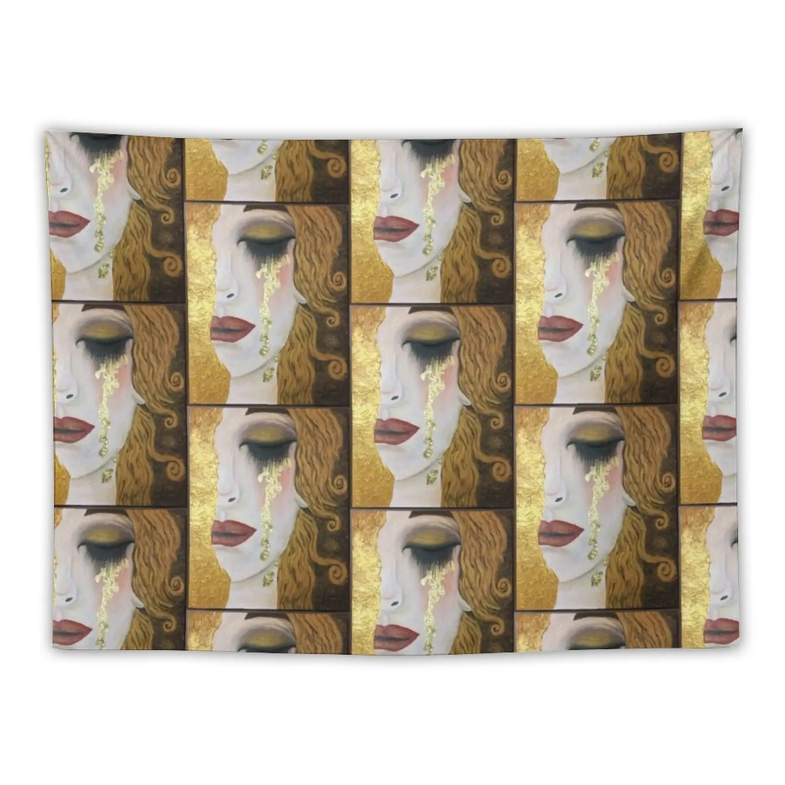 New Freya’s Golden Tears, in the style of Gustav Klimt Tapestry Home Decorating Home Decor