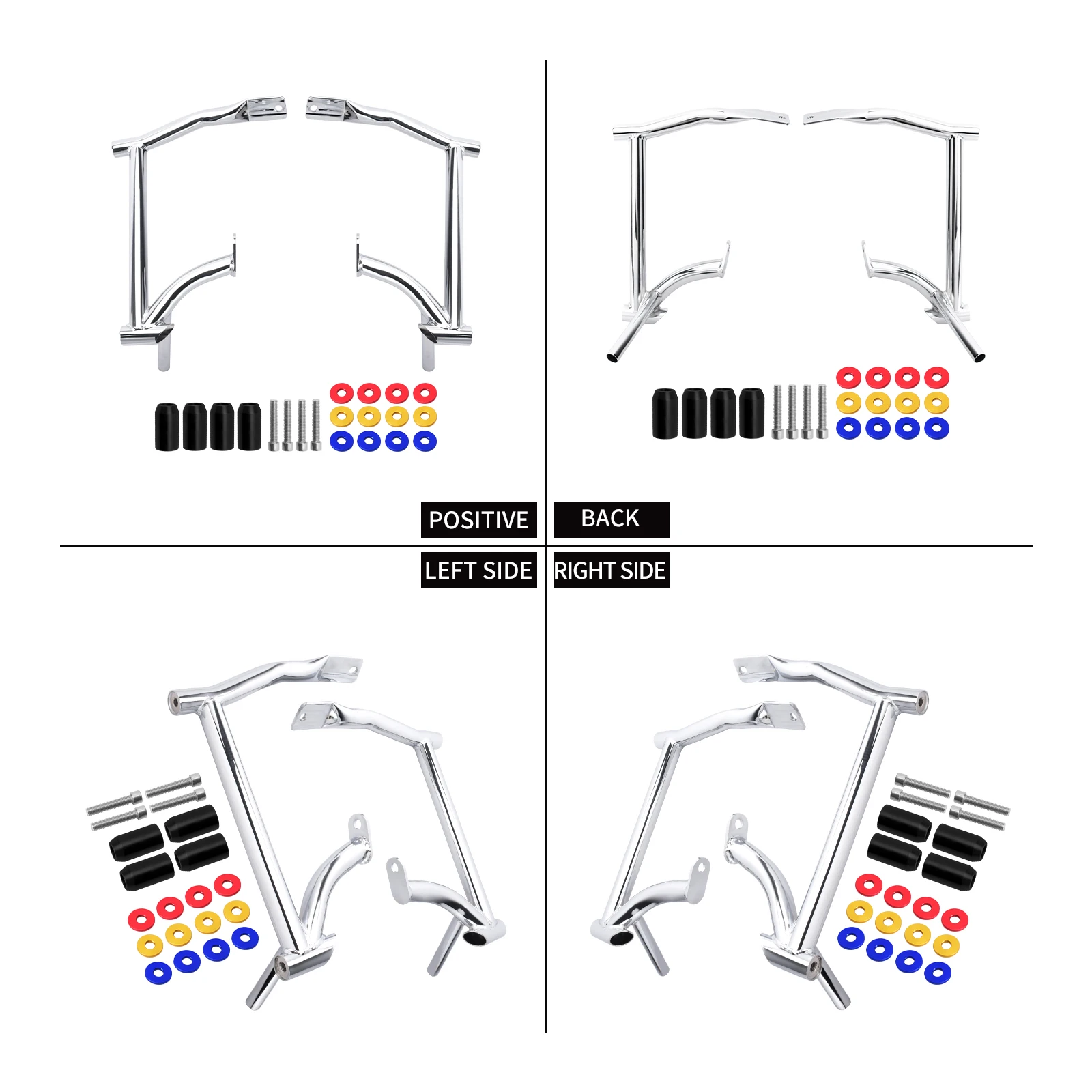 Motorcycle Saddlebag Guard Rear Crash Bars Rails Bracket For Harley Touring Street Electra Glide Road King FLTRX Ultra 2009-2025 - Image 6