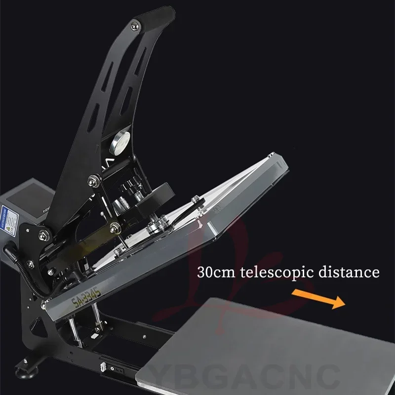 380x380mm Hot Stamping Machine Semi-automatic Heat Transfer Printer 330x450mm Heat Press Embossing Tool for T-Shirt Digital Iron