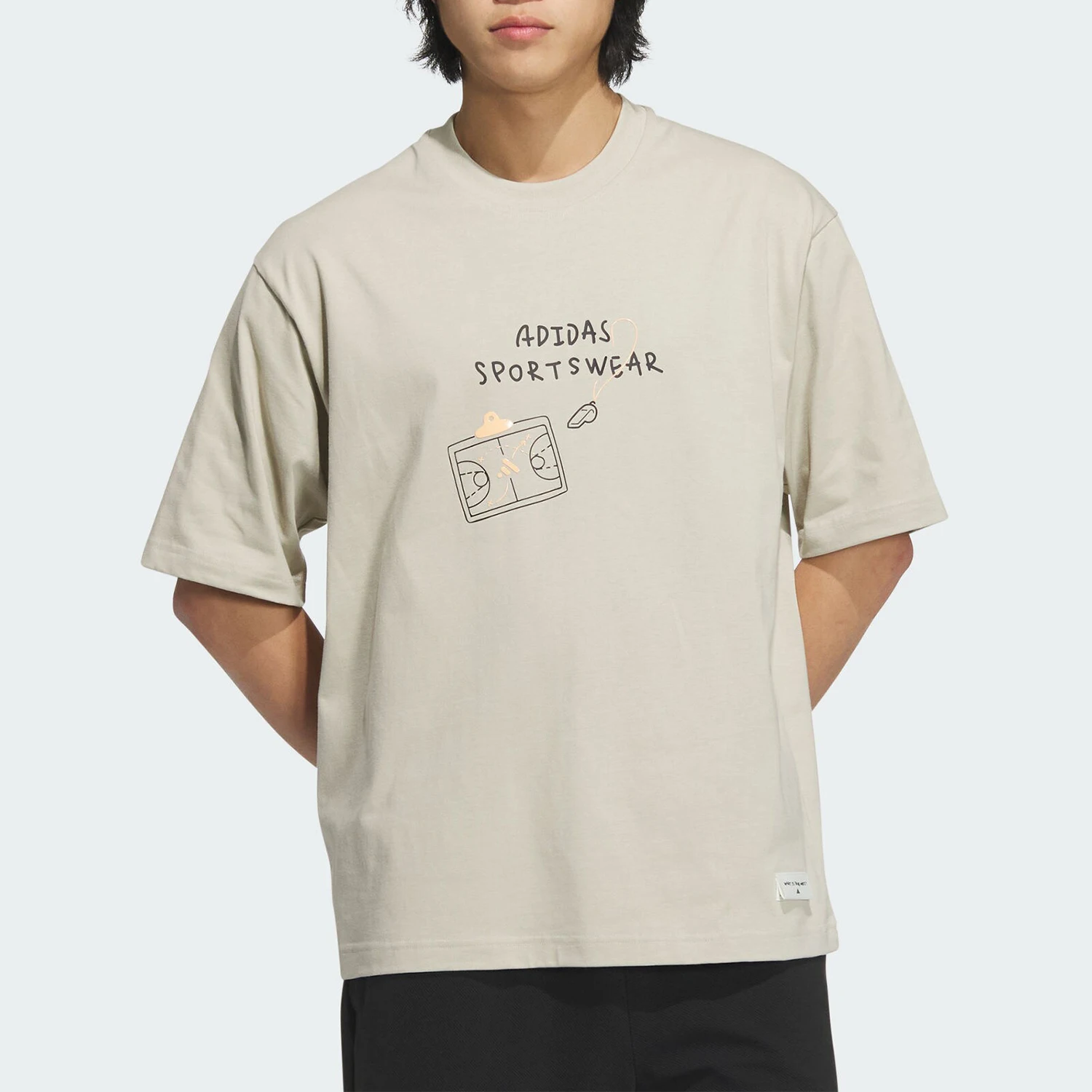 Adidas Originals M GFX TEE 1 للرجال كاجوال رياضي بأكمام قصيرة JP4579