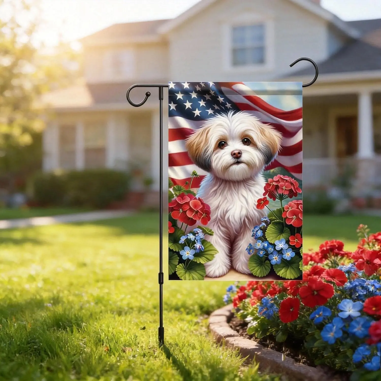 Garden Flag 12x18 Double Sided - Show Your Patriotic Spirit with This USA Themed Outdoor Yard Flag, Great for 4th of July, M MMZ