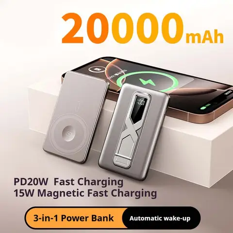 Xiaomi 50000mAh Certificazione 3C Thin Power Bank Ultra per display batteria portatile a ricarica rapida wireless magnetica MagSafe