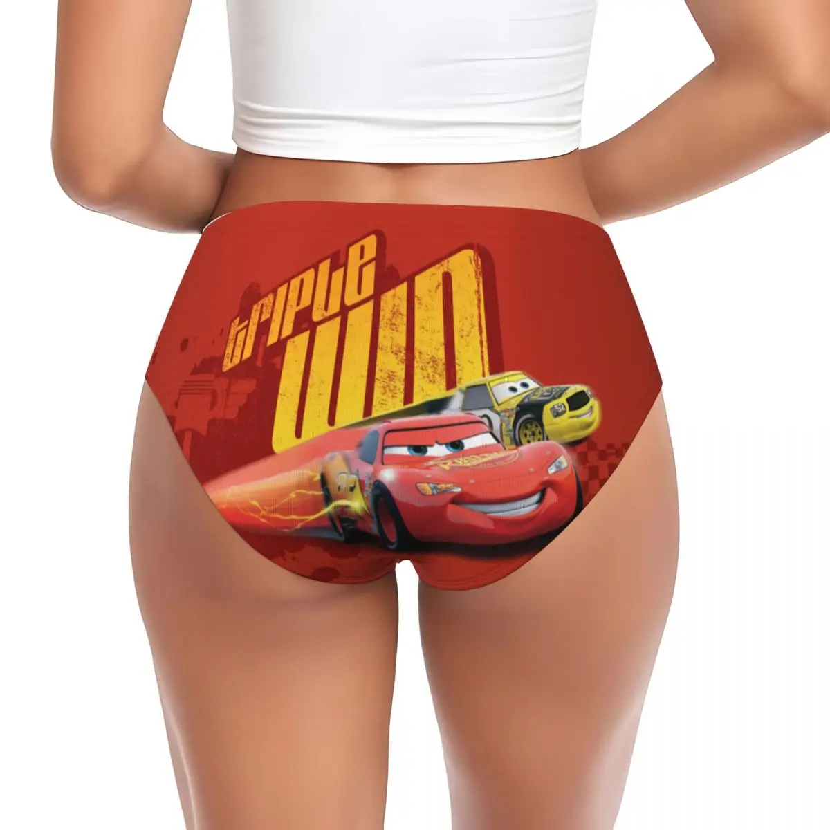 مخصص النساء البرق ماكوين سيارات سراويل قصيرة الإناث تنفس الكرتون الملابس الداخلية السروال