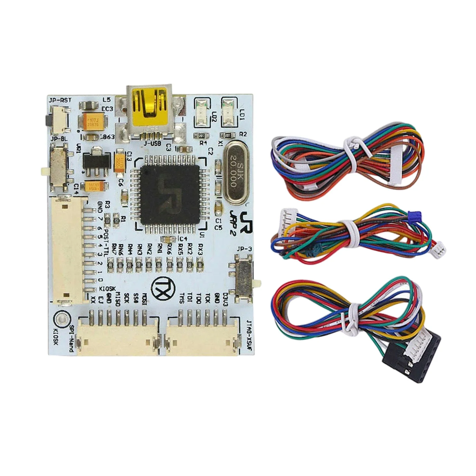 مجموعة واحدة من مبرمج TX J-R V2 مع 3 كابلات لأجهزة XBOX 360 في الصندوق NAND-X QSB #6