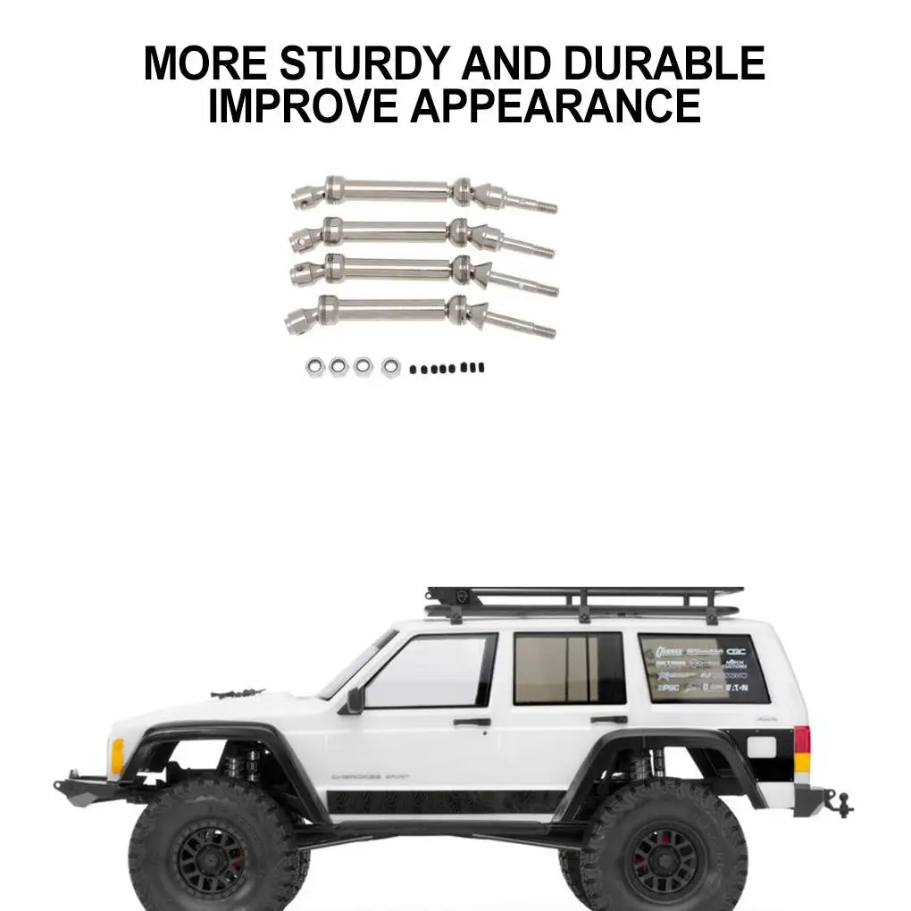 RCGOFOLLOW عمود CVD الخلفي RC جزء السيارة باستخدام الحاسب الآلي تشكيله Rc الخلفي CVD رمح ل 1/10 محوري SCX10 TRX4 TRX6 الزاحف الفضي #5