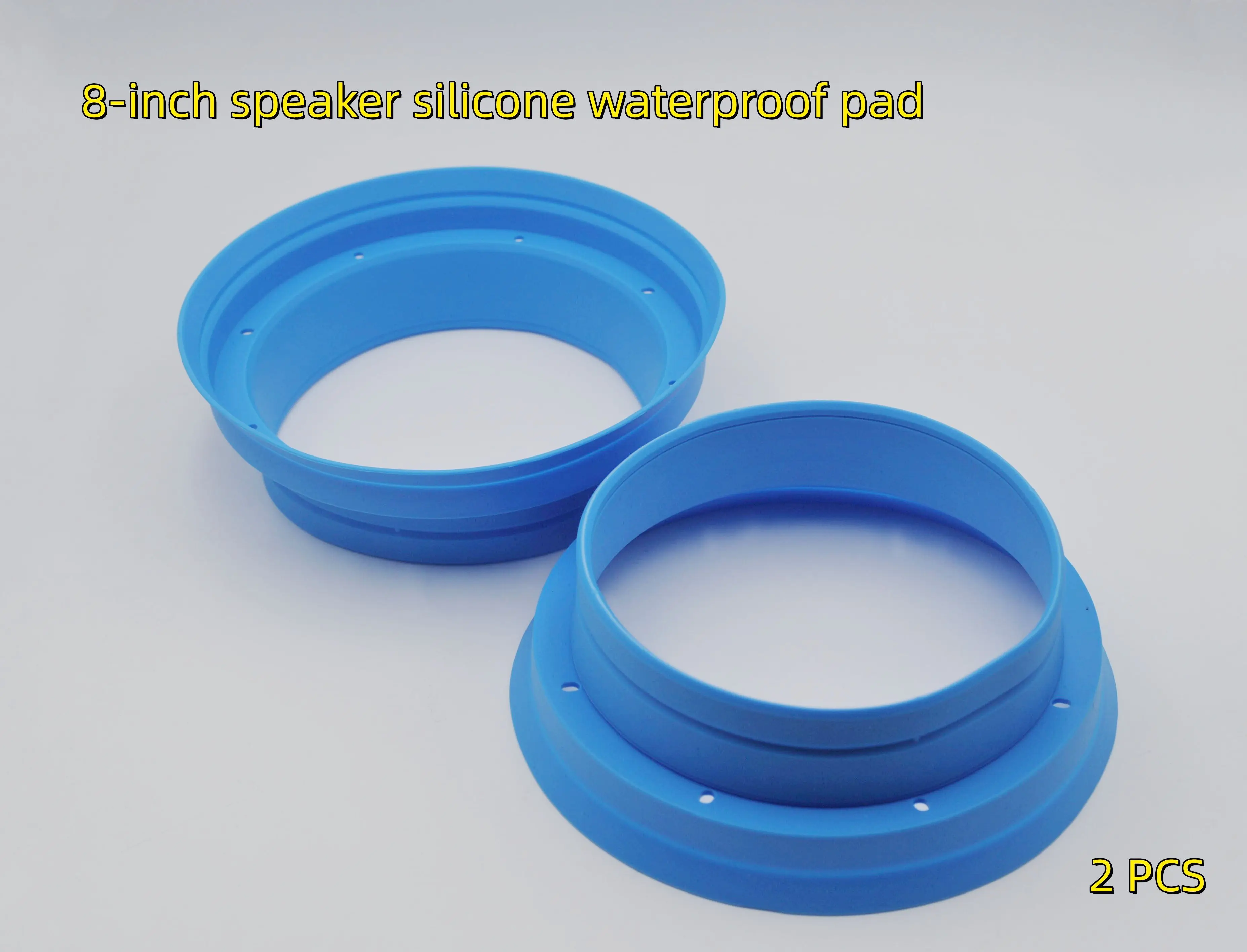 8-inch car audio door panel rubber protective pad, speaker and amplifier waterproof cover, sealing for improved sound quality