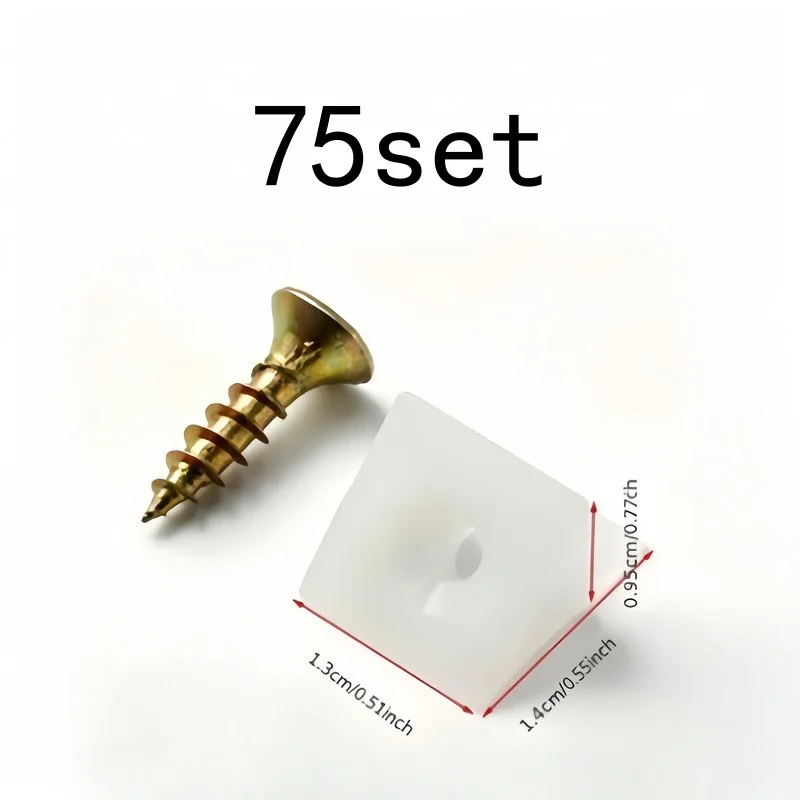 75 set Drawer Wedges, Fix Sagging and Loose Drawers, Reinforce Cabinet Bases, Easy Install, Reusable Home Repair Tool