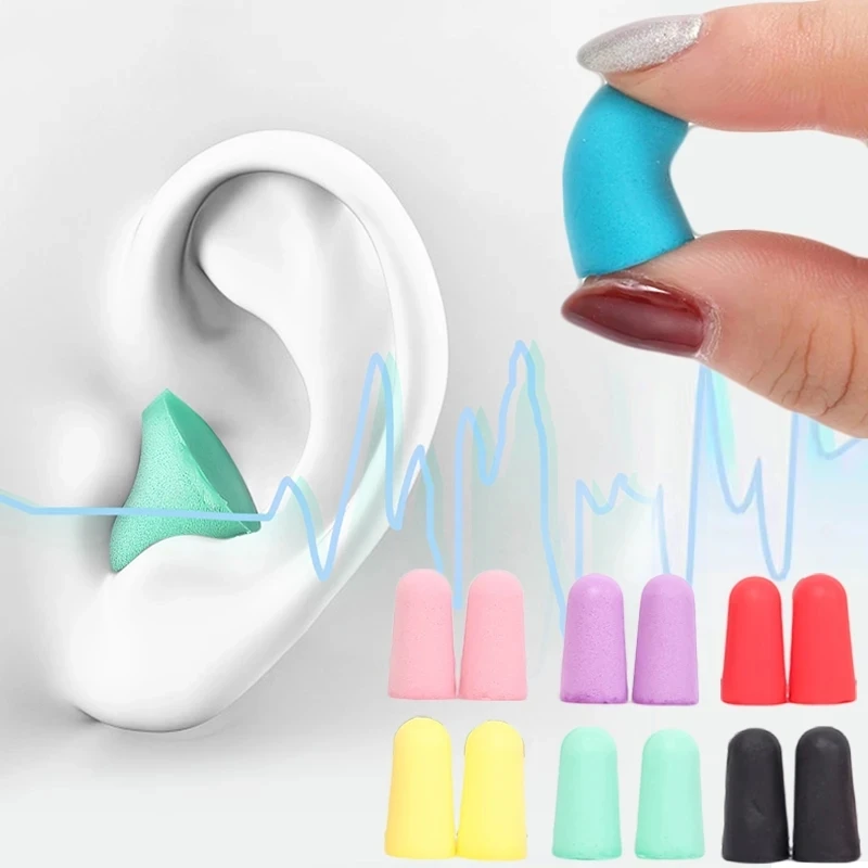 Soft Silicone Ear Plug Sound Insulation Ear Protection Earplug Anti-noise Plugs Foam Soft Noise Reduction with Storage Box