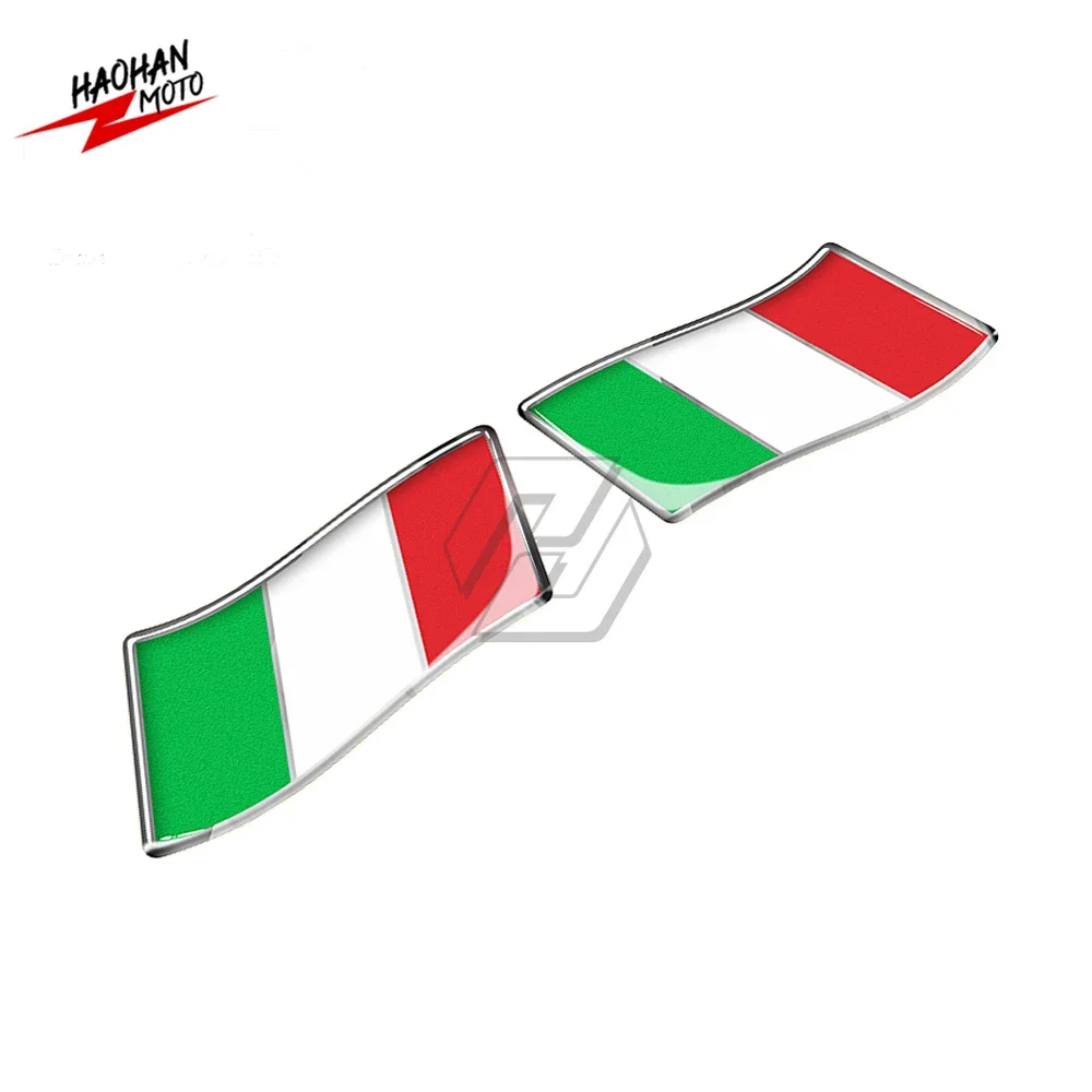 Suitable For Aprilia Vespa Ducati Monster Italy Flag Sticker Car Motorbike Italia Stickers 3D Resin