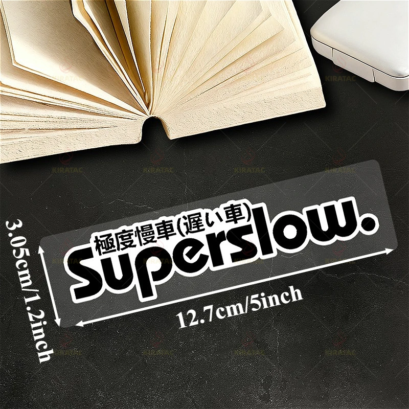 1pc Superslow Motocycle Sticker Waterproof for Motocycle Helmet Fairing Fuel Tank Car Hood Trunk Bicycle Universal Vinyl Decals