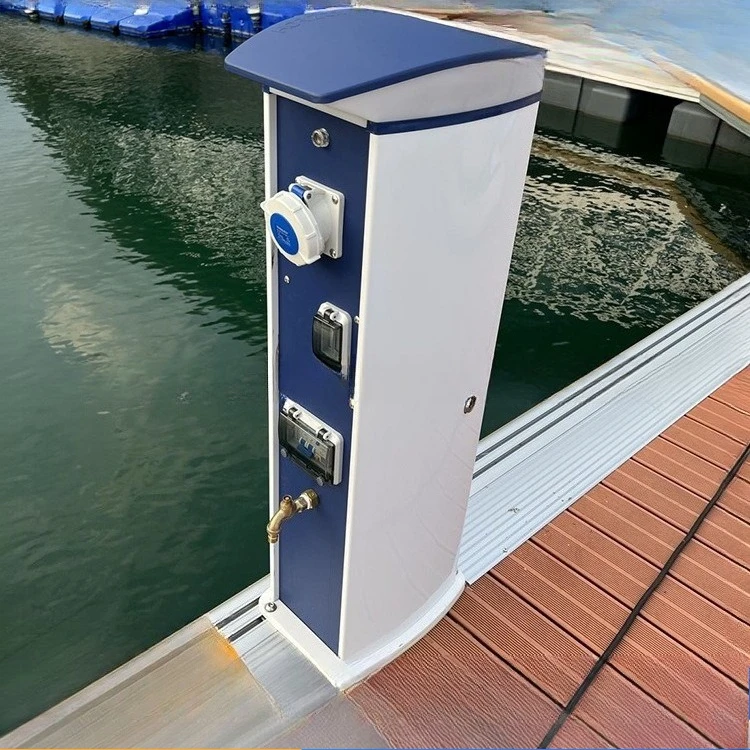 Customizable hydropower piles, yacht marina supporting facilities and equipment, intelligent code scanning type