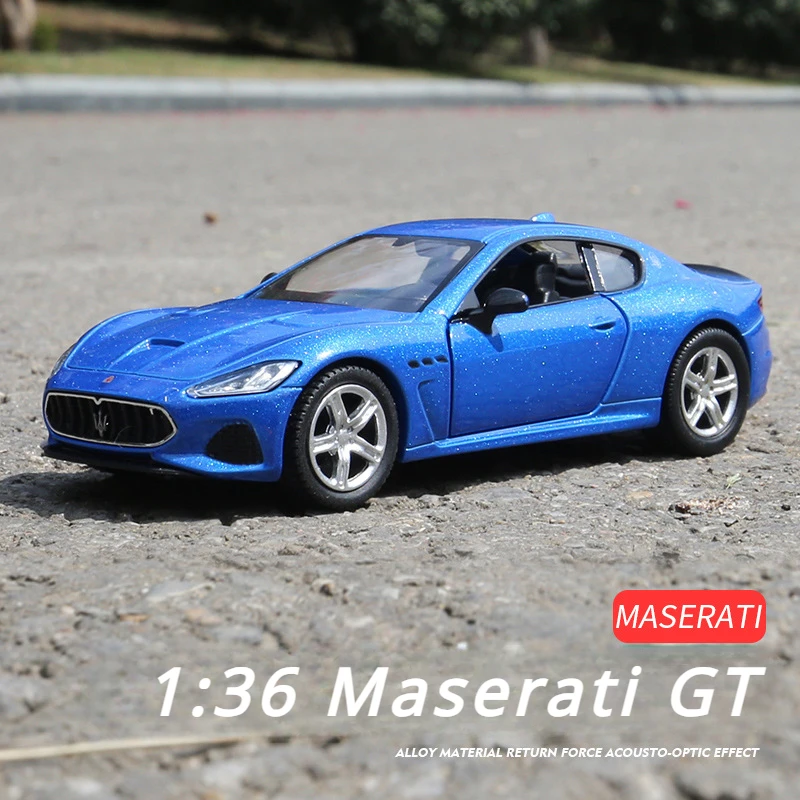 

1:36 Maserati GT Dream Car Model Replica Diecast Collection Vehicle Interior Decor Ornament Xmas Gift Kid Boy Toy