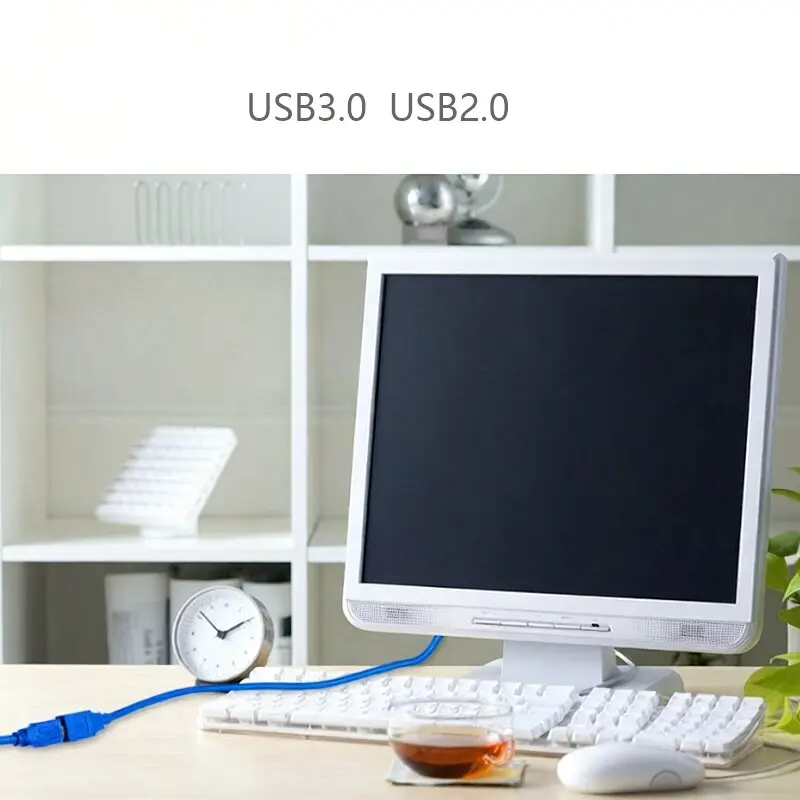 Cable de extensión USB 3,0 macho a hembra, adaptador de Cable M/F, transferencia de datos de súper velocidad, transmisión de carga, conexión de