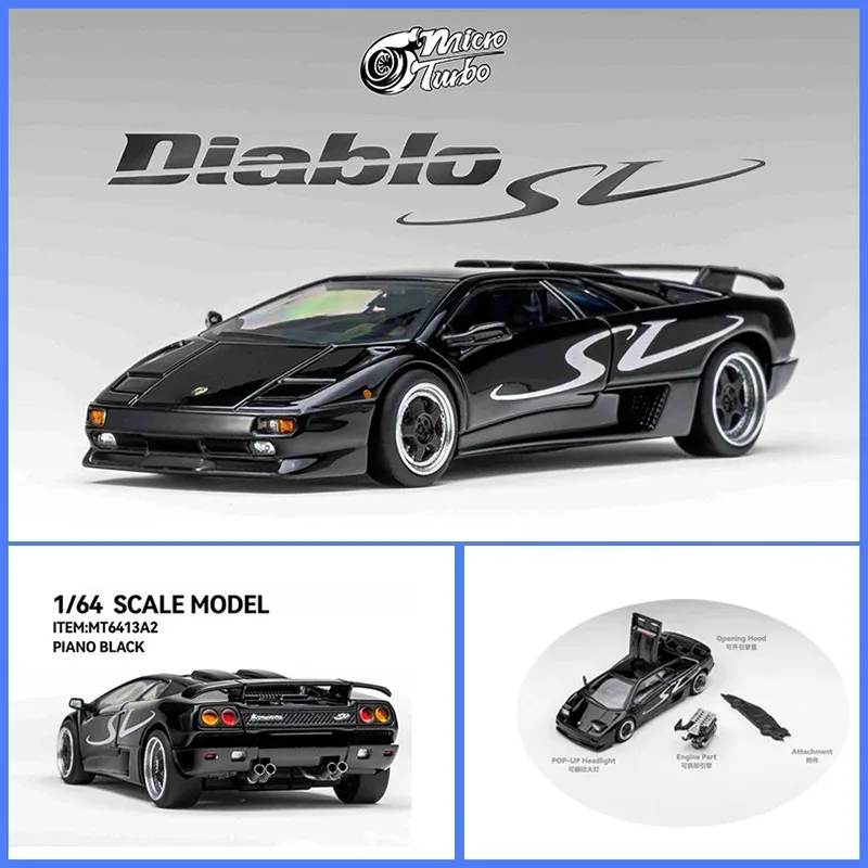 

MT Alloy 1:64 Scale Diablo SV Car Model Ornament Souvenir Display Collection Hobby Gift