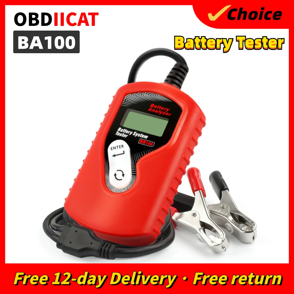 

BA100 Battery Checker 12v Digital For All Cars Data Analyzer Battery Tester BA100 Auto Motive Battery Analyzer Battery Tester