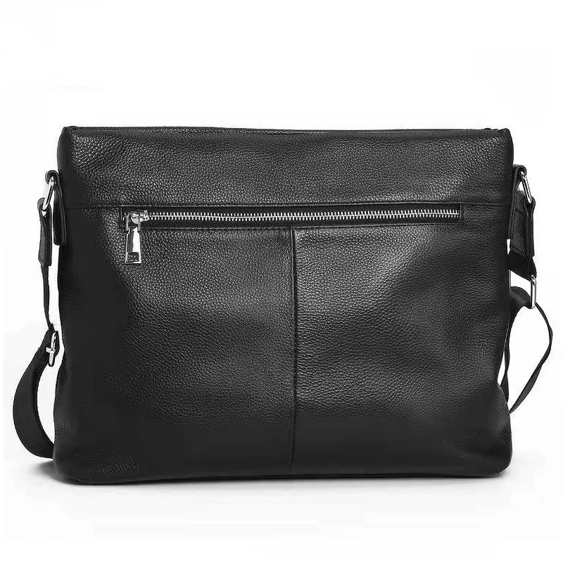 AETOO  Men's bag Crossbody bag leather men's bag horizontal style cowhide business soft leather bag one shoulder bag men's casua