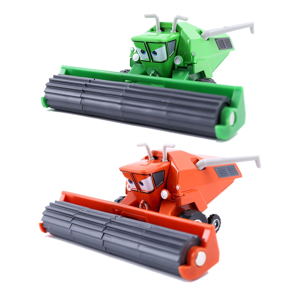 Pixar Cars 2 Green And Orange Harvester Model Cars Toys 1:55 Metal Die Casting Alloy Cars Children's Toys Birthday Gifts