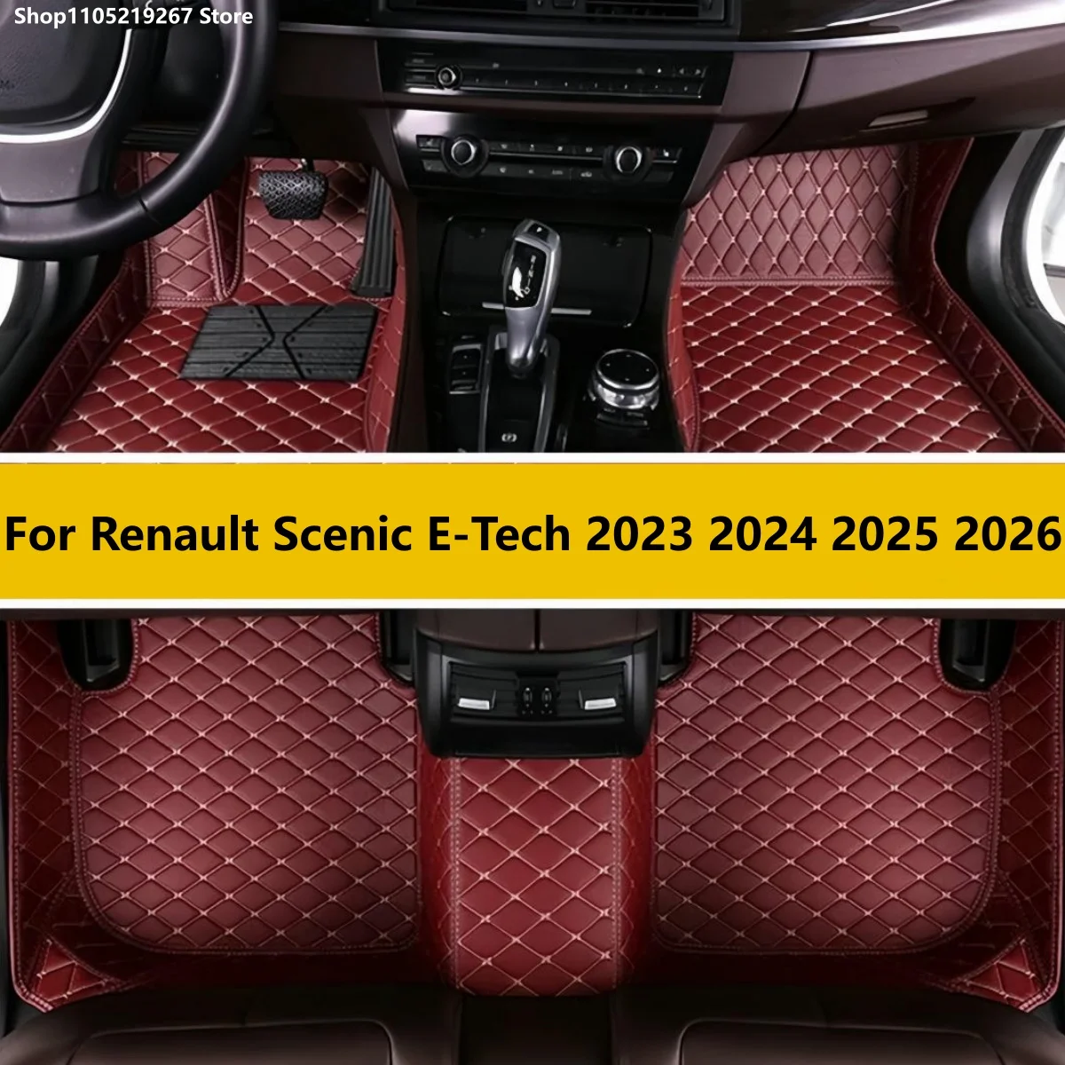 

Custom Car Floor Mats For Renault Scenic E-Tech 2023 2024 2025 2026 Auto Carpets Foot Coche Accessorie