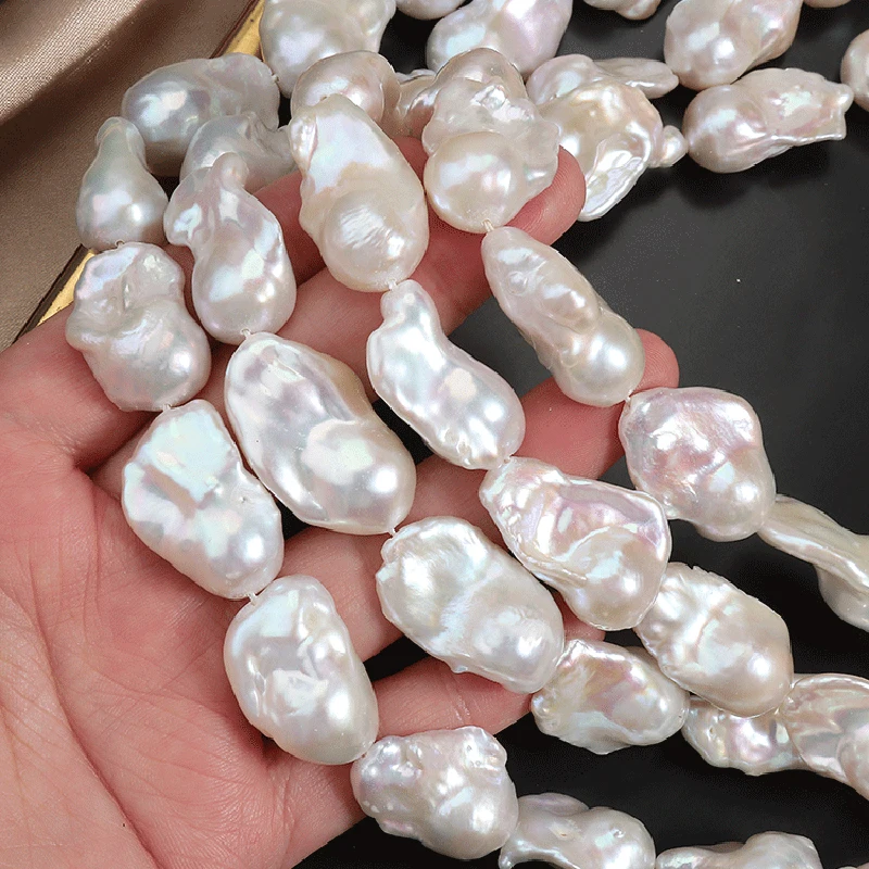13-15mm Strong light and dazzling colors, Big Roc fish tail pearl bead, natural freshwater pearl DIY