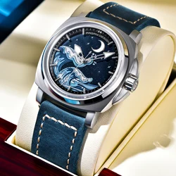 New PAGANI DESIGN 43MM Men Mechanical Watches Luxury Sapphire Glass Automatic Watch 100M Waterproof Super Luminous Watch for Men