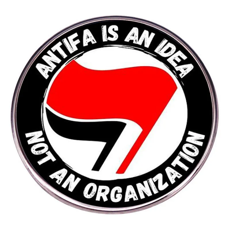 Antifa Is An Idea Not An Organization Enamel Pins Lapel Badge Brooch Jewelry Decoration