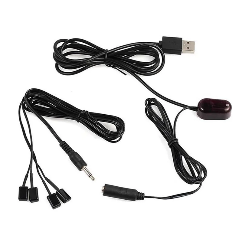 IR Extender 1Pc IR Receiver + 4Pc IR Emitter Emitters Repeater Kit Infrared Remote USB Adatper