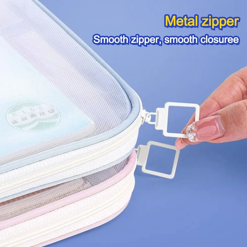 New A4 File Bag Large Capacity Vertical Subject Classification Bag Student Test Paper Storage Bag Student