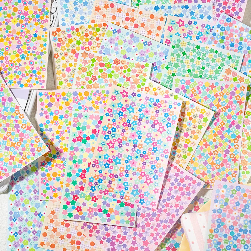 6sheets Kawaii Star Convenience Store Series Die Cutting Stickers DIY Scrapbook Decoration Album Diary Aesthetics Stationery image 2