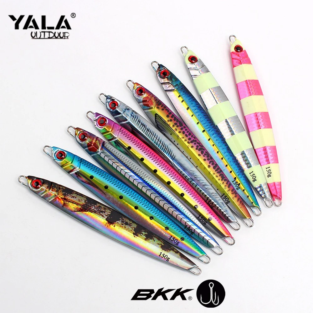 

3D Fishing Jigs Lures Saltwater Glow in Dark Roller Fast Fall Lead Jig Deep Sea Fishing Jigging Lures for Tuna, Salmon, Sailfish