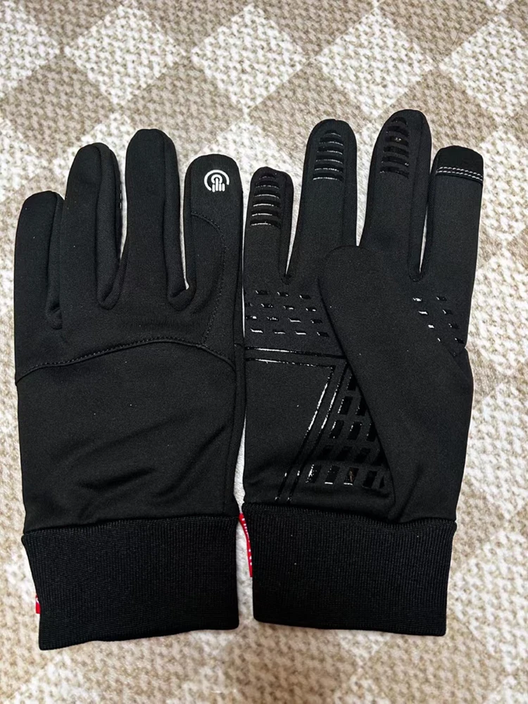 

Мужские зимние термоветрозащитные мотоциклетные перчатки с сенсорным экраном, противоскользящие предметы для езды на велосипеде, тренажерного зала, фитнеса, бега, спорта на открытом воздухе Luvas