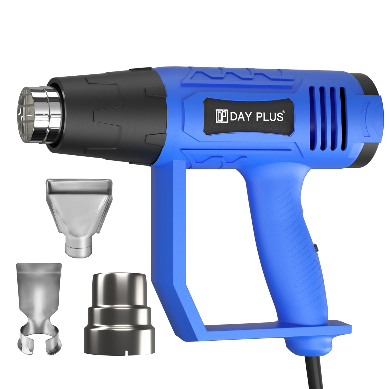 Kit de pistolet à air chaud pour sécher les travaux manuels et la peinture thermorétractable, 300 W ° C & 600 ° Température variable, 4 buses, 2000W