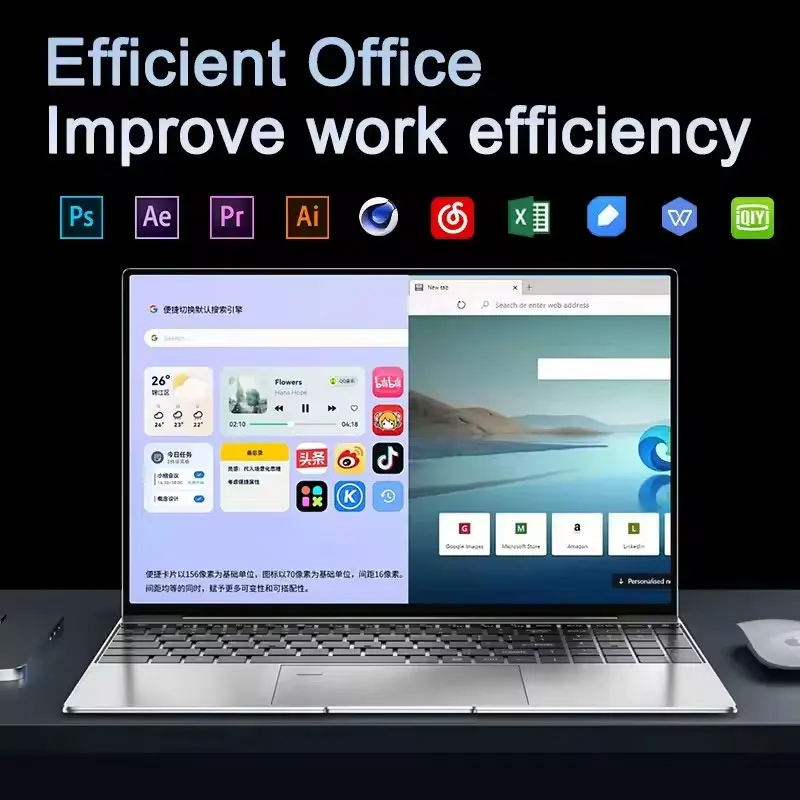 NEW 15.6' Laptop Intel Core I9-9900 32GB 2TB Windows 11 Gaming Computer PC Gamer Office Ultra Slim Notebook 1920*1080 HD view 6
