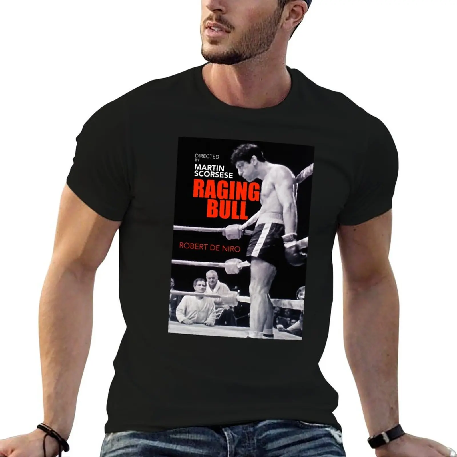 

RAGING BULL 1 Poster T-Shirt t shirts with prints essential t shirt t shirt men 100% cotton luxury brand T-Shirt