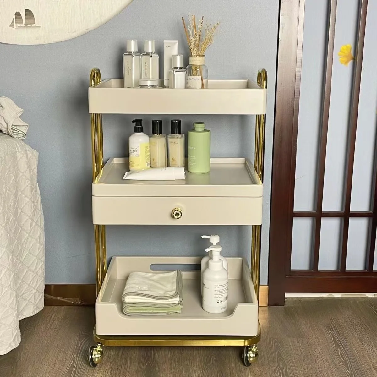 hair salon trolley storage tray trolley household spa salon trolley