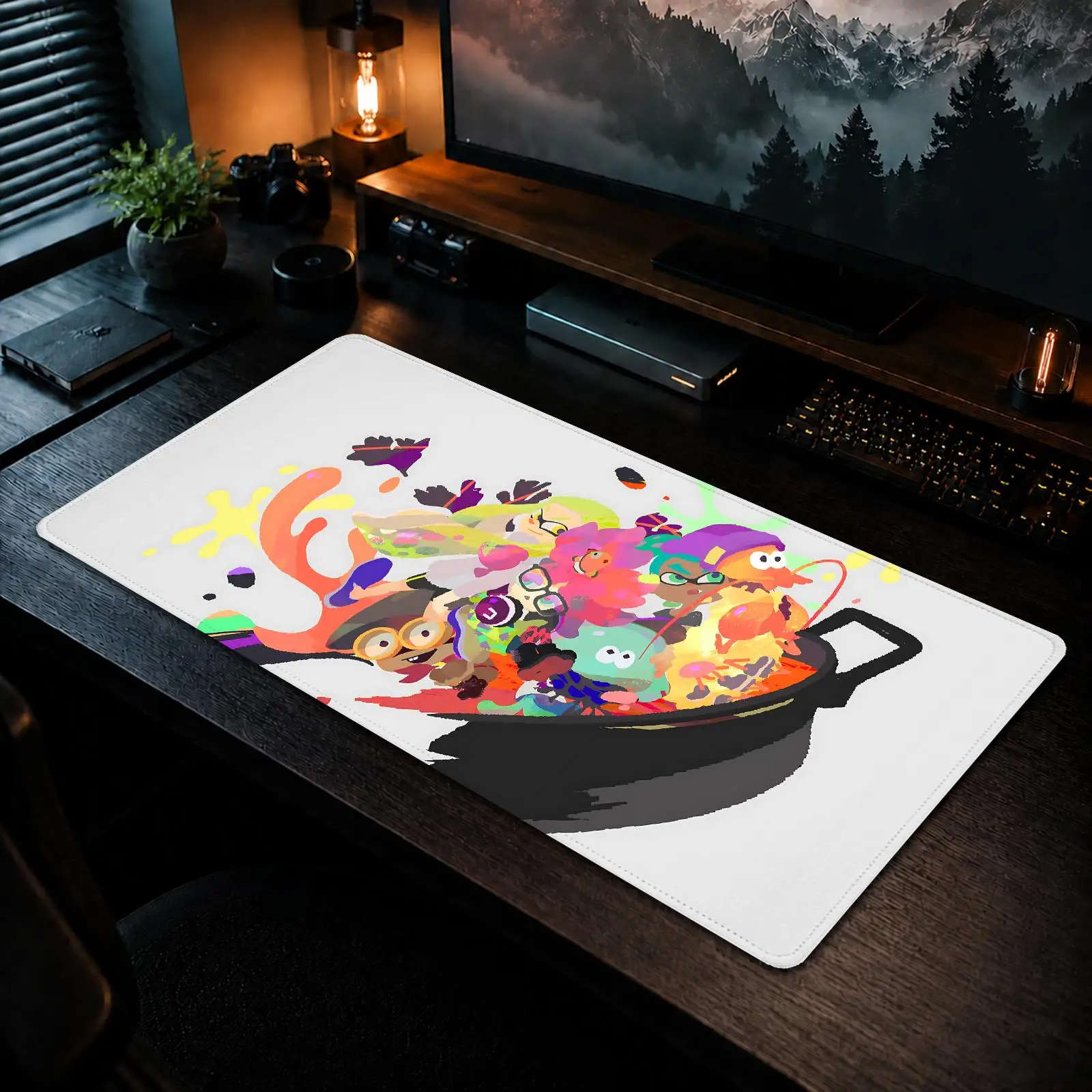 

Splatoon Mouse Pad Gaming office Non-slip Desk Mat Diy Mousepad Large Game Keyboard overlock