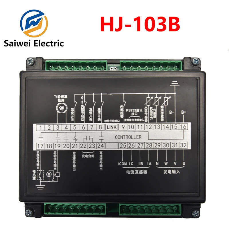 HJ-103B Changchai EV80 controller 10-15KW water-cooled generator five protection controller