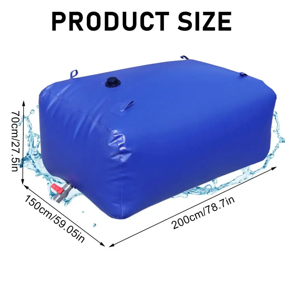 2000L Water Storage Tank, Agricultural , Large Capacity Water Storage Bladder, Emergency Water Bladder Tank, Foldable  Storage T