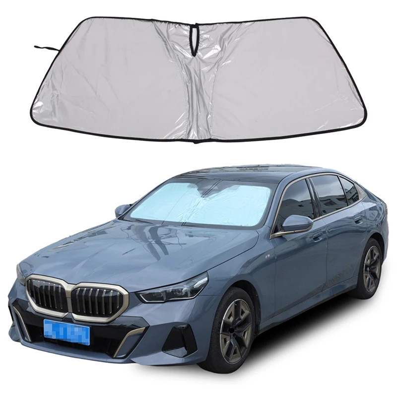 For BMW 5 Series G60 2024-2026 Car Styling Silver Car forward Windshield Sunshade Car Solar Protection pad Car Accessories