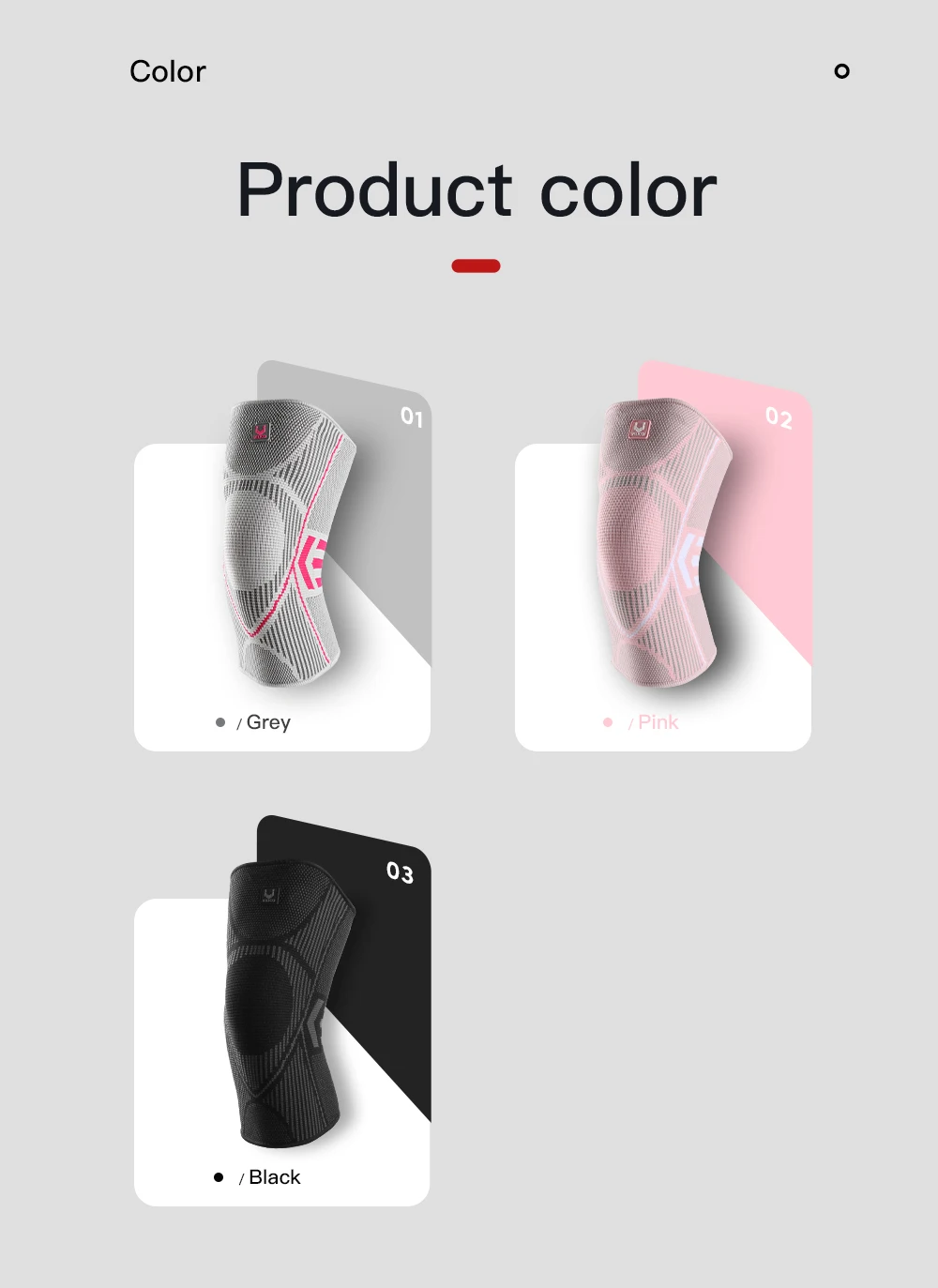 Vilico 1 Stück Kniestütze aus Nylon für Sport und Fitness, Kompressionsärmel, Knieschoner für Arthritis, Gelenke, Radfahren, Laufen – Detail 10