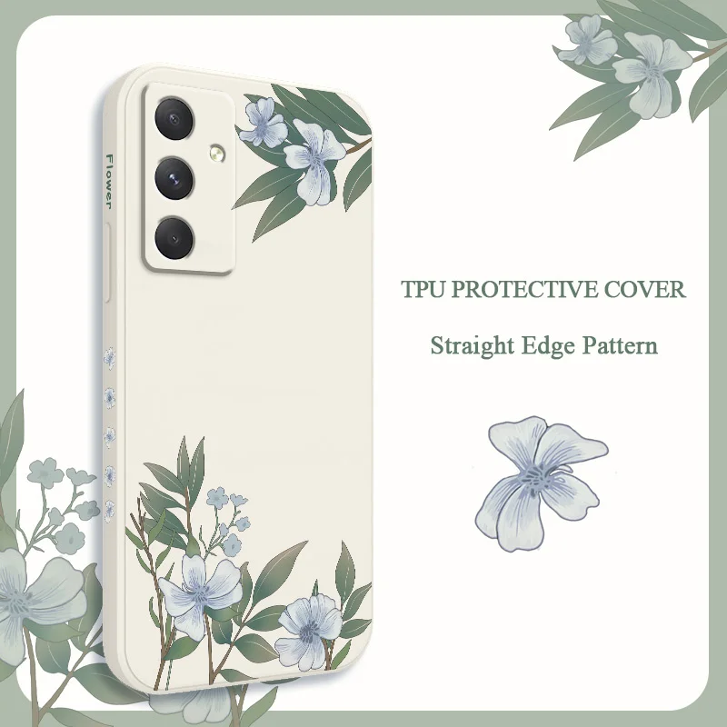 Encounter Flowers Phone Case For Samsung Galaxy A56 A36 A26 A16 A06 A17 A07 A55 A35 A25 A15 A05 A54 A34 A24 A14 A04 4G 5G Cover