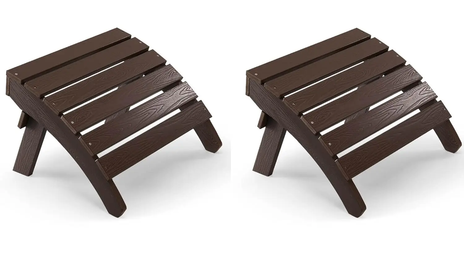 

Adirondack Ottoman Set of 2, Plastic Folding Adirondack Footstool, All Weather Ottoman for Adirondack Chairs