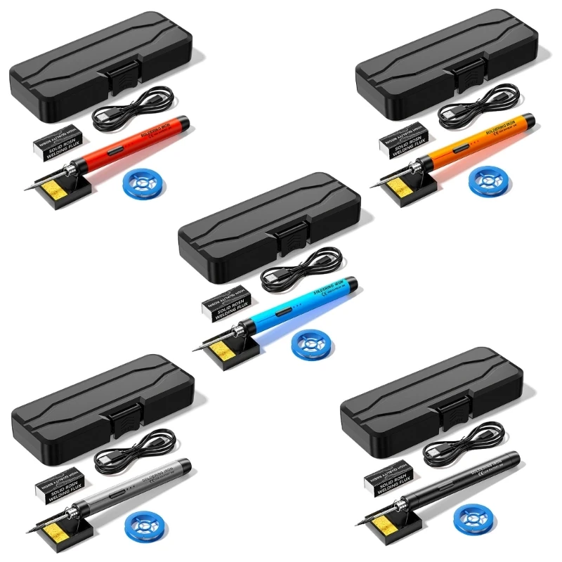 Fast Heating Miniature Soldering Iron, USB Charging Portable With Adjustable Temperature For Electronics Circuit Board